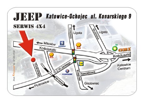 Jeep Serwis - Mapka