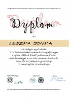 DYPLOM wyróżnienie